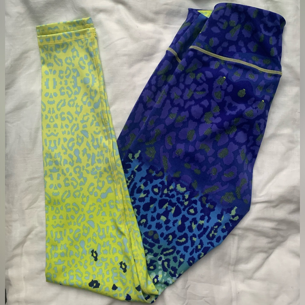 SR Leopard Print Neon Ombré Leggings